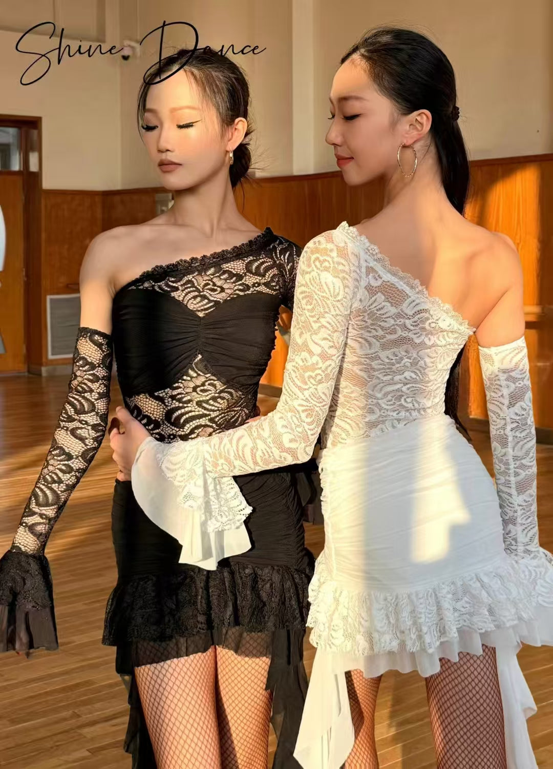 Springtime Fleur | Shine Dance | Elegant Latin Dance Dress for Graceful Movements
